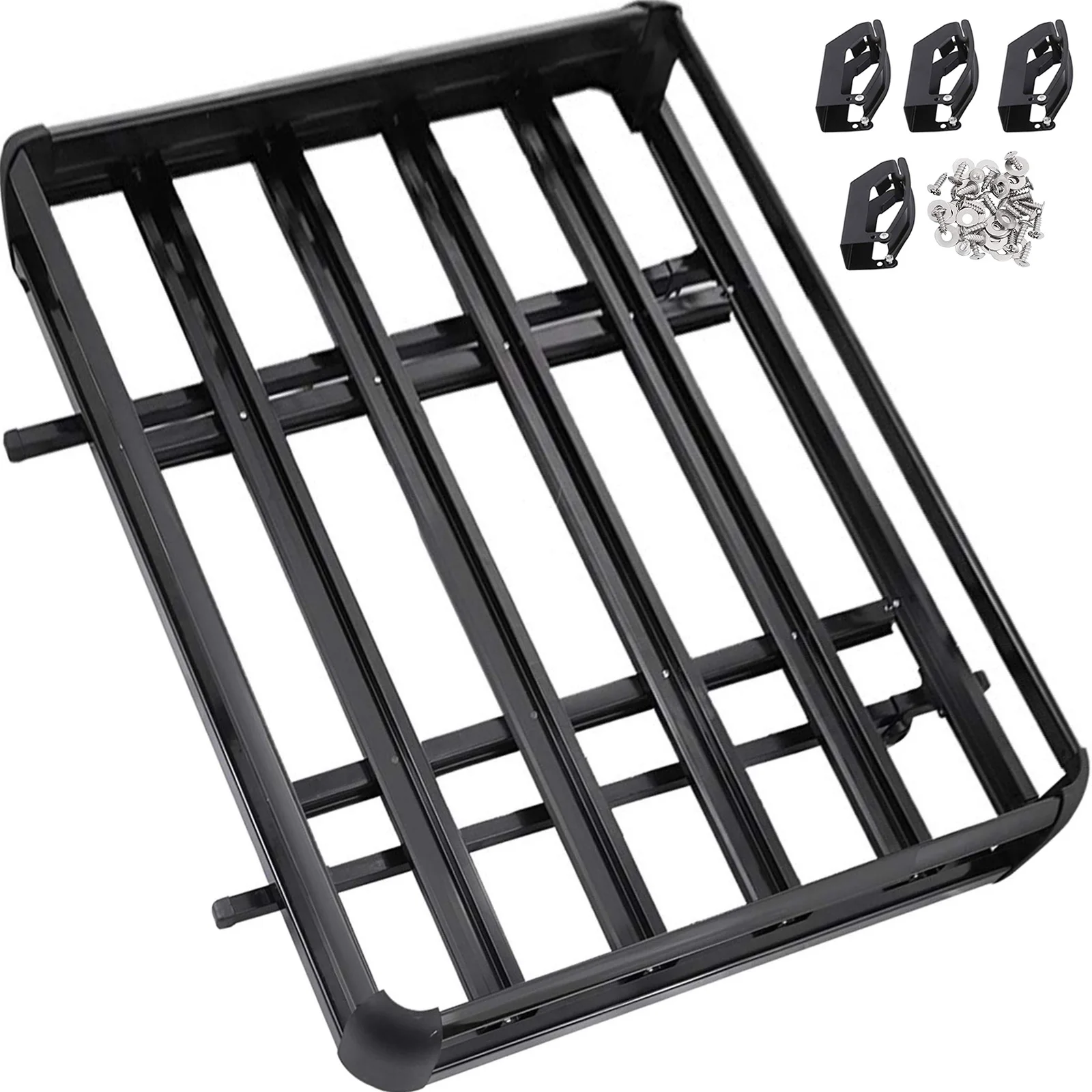 Vevor Portapacchi Universale Portapacchi Da Tetto In Alluminio 50X34,5 Pollici Per Auto Suv Portapacchi Da Viaggio Con Capacità 220 Lb