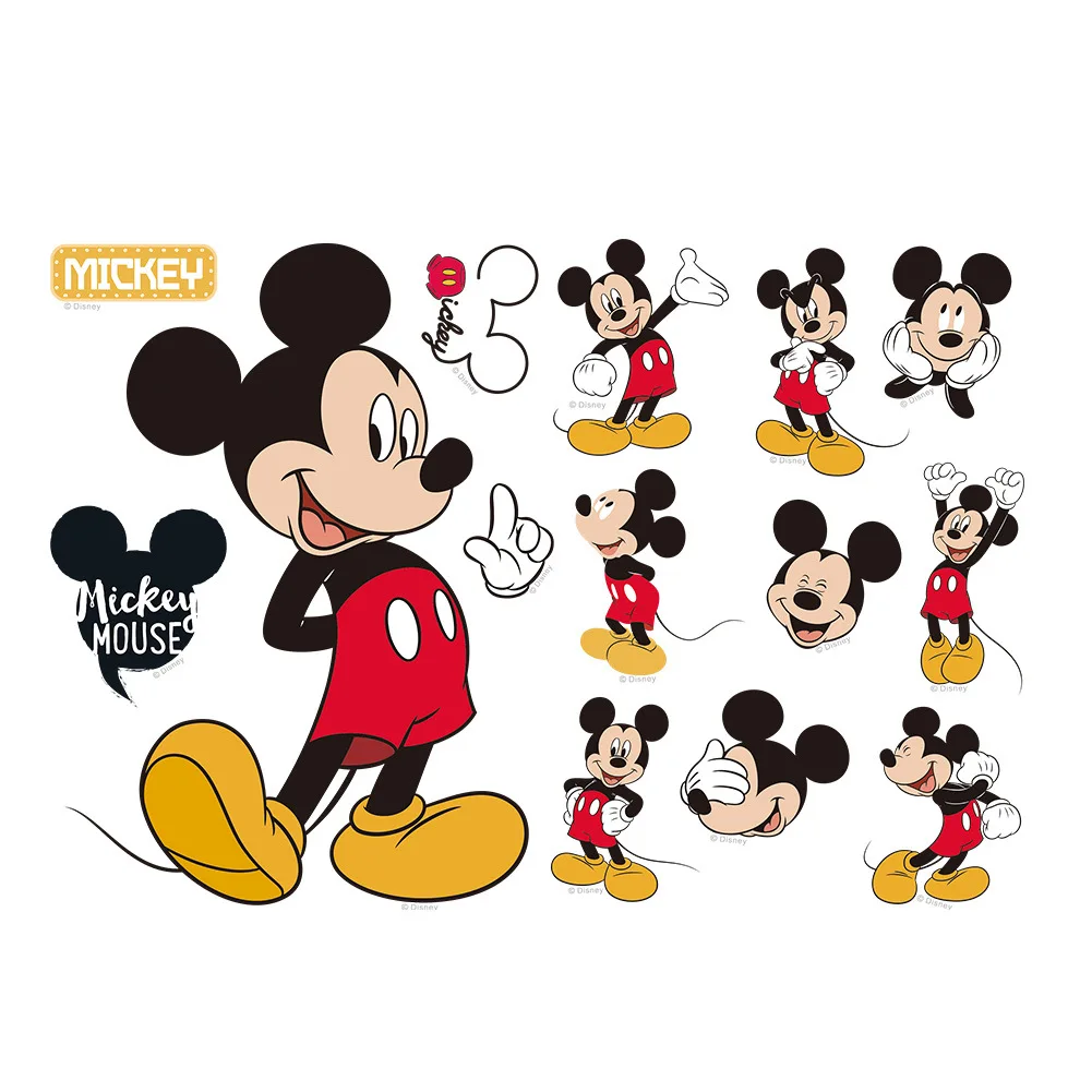 Hot 3D Cartoon Mickey Minnie Mouse Baby Home Decalcomanie Wall Sticker Adesivi In Vinile Per Camerette Decorazione Baby Poster Preferiti