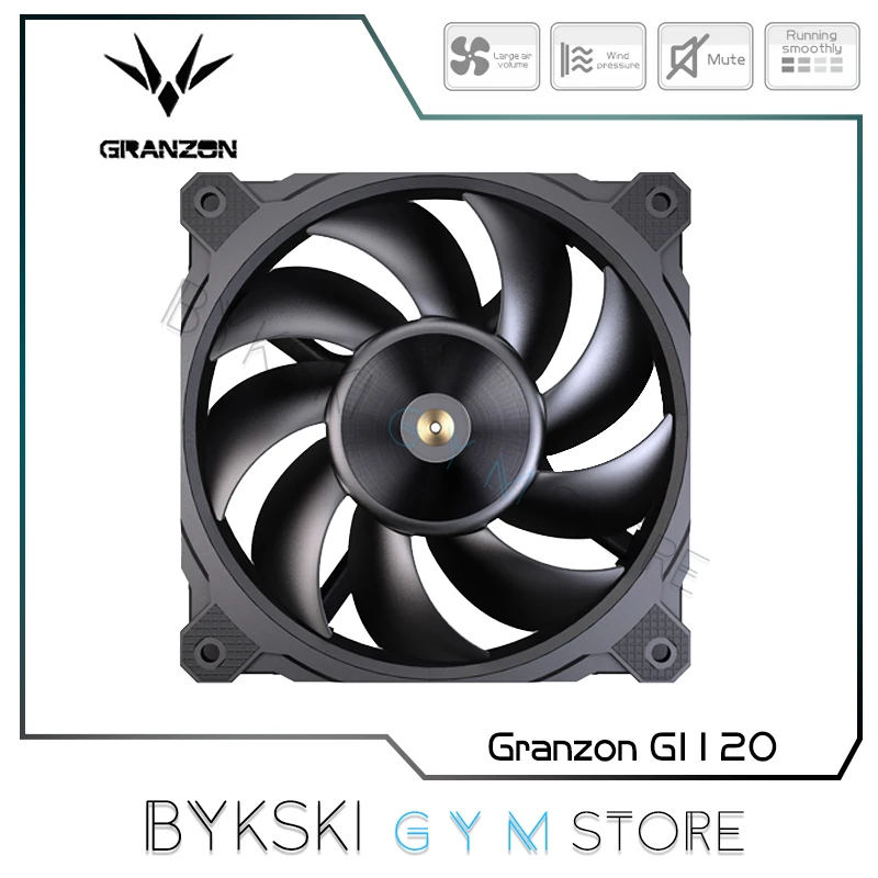 Granzon Gi120 12Cm Fan Violento Gamer Pc Usato 3000Rpm Ad Alte Prestazioni Grande Volume D'Aria Pwm Fdb Cuscinetto