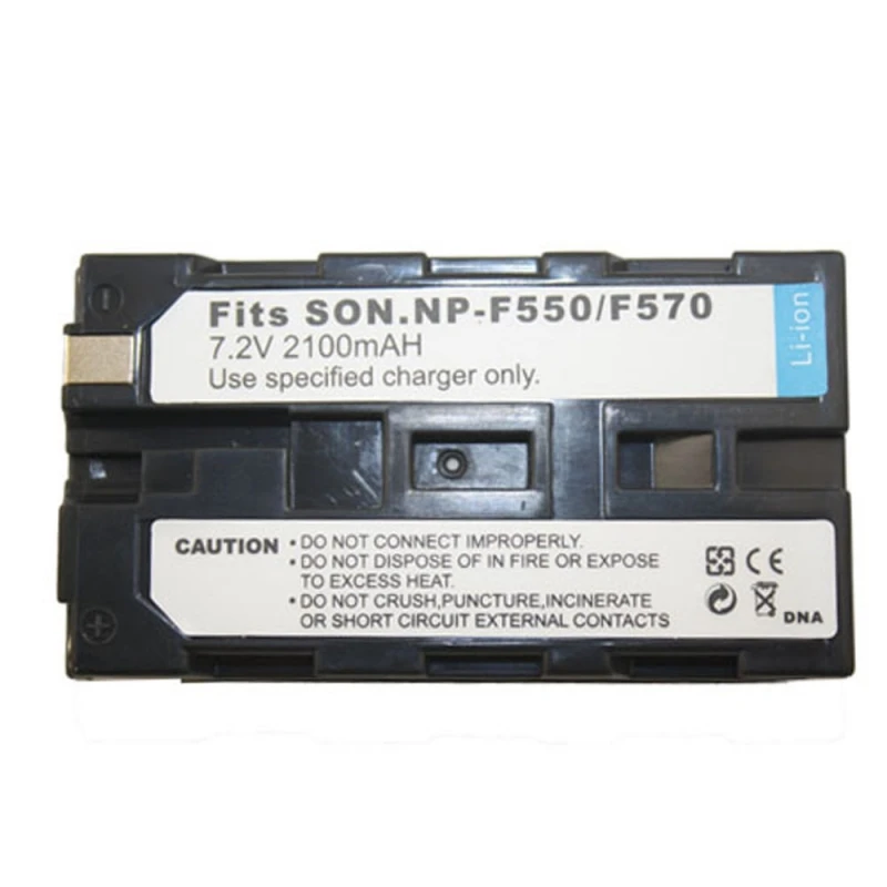 Np-F550/F750 2100Mah Batteria Per Sony Mavica Mvc-Cd1000 Chf81 Ckf81