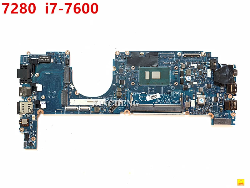 100% Di Lavoro Per Dell Latitude 7280 Scheda Madre Del Computer Portatile Usato I7-7600 Cpu Caz10 La-E121P Ddr4 R5Yf6 0R5Yf6 Cn-0R5Yf6