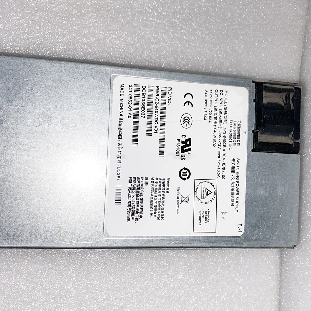 Pwr-C2-640Wdc Per Cisco 2960/3650 Series Switch Dc Power Supply 640W Nave Veloce Di Alta Qualità