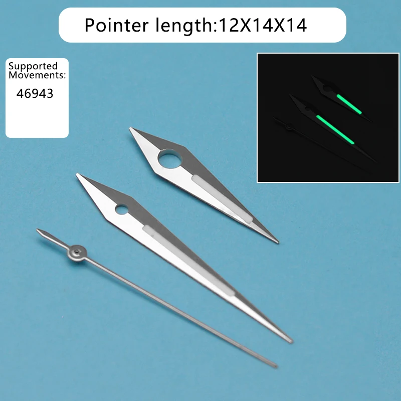 Lancette Dell'Orologio C3 Verde Luminoso Fit 46941/46943 Movimento Per Oriental Double Lion Watch Repair Part Orologi Needle Watch Repair