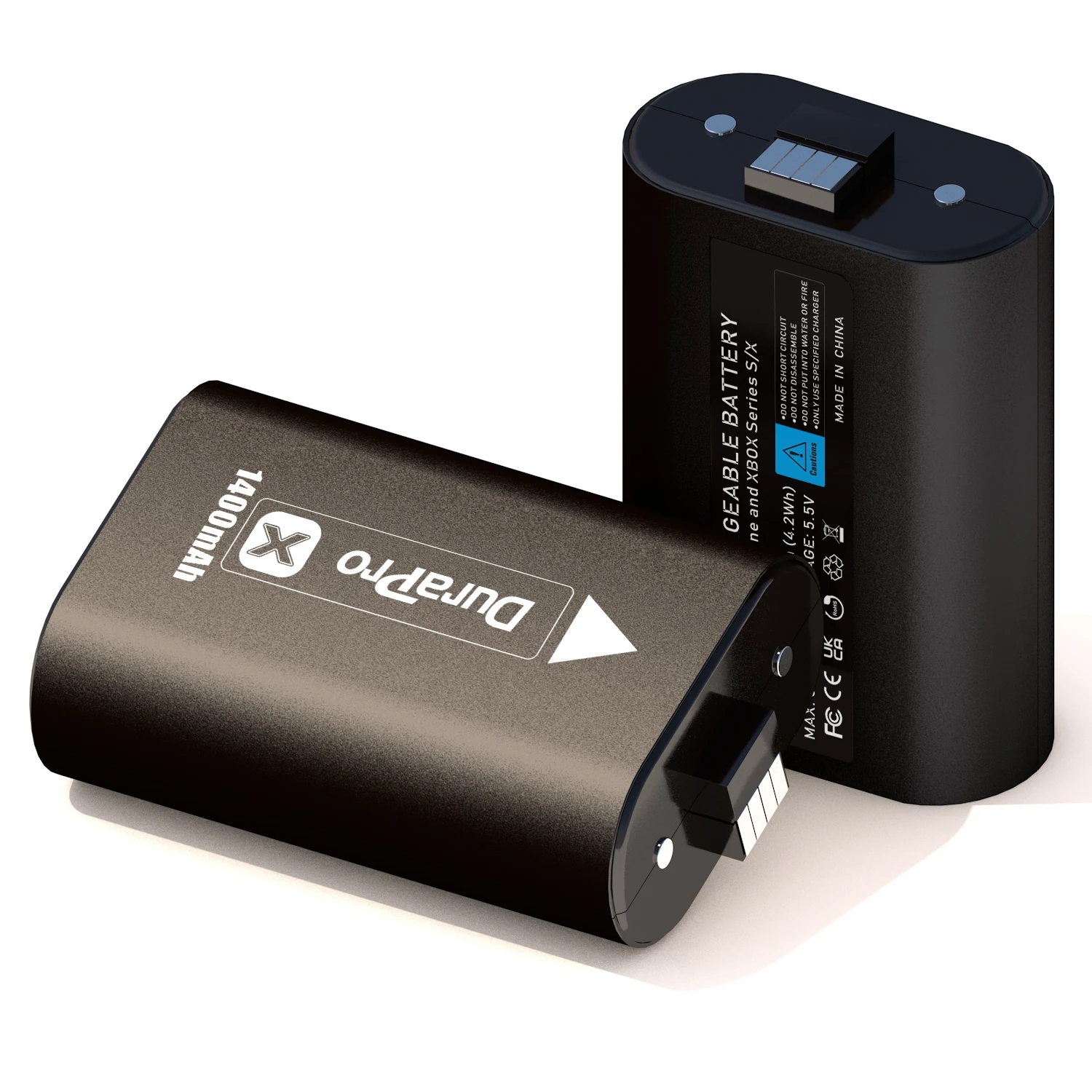 Durapro 2Pcs 1400Mah Batteria Per Xbox Series X/Xbox One / Xbox One S/Xbox One X/Xbox One Elite Controller Wireless Gamepad