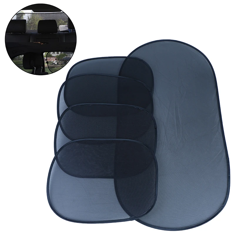 1/2Pc Car Curtain Car Cover Sunshadeproduct Con 2 Ventose 3D Photocatalyst Mesh Sun Car Interior Visor Window Screen Parasole
