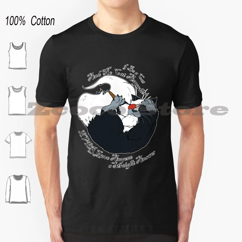 I Be A Cat T Shirt 100% Cotone Confortevole Gatto Pirata Di Alta Qualità L'Ultimo Purr I Be A Cat Peg Leg Eye
