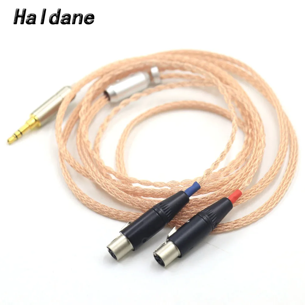 Haldane Hifi 16Core Ucdc Aggiornamento Per Cuffie In Rame Puro A Cristallo Singolo Sostituire Il Cavo Per Auricolare Sennheiser Hd700 Hd 700