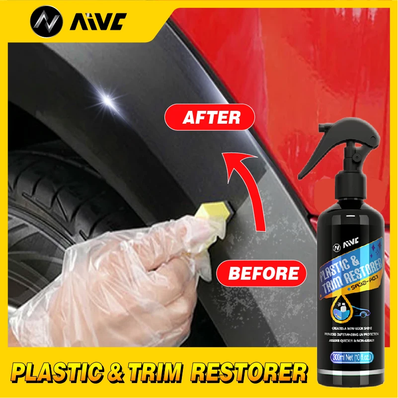 Restauratore Di Plastica Per Auto Back To Black Coating Auto Plastic Rubber Riparazione Esterna Clean Refresh Restoration Agent Shine Brighten