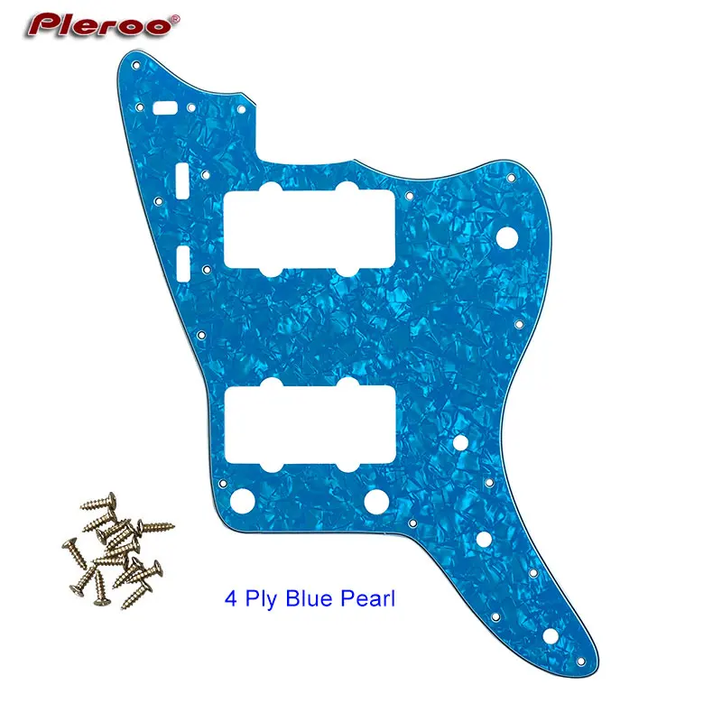 Pleroo Custom Guitar Pickguard Suit Per Us Fd Squier Sostituzione Della Piastra Antigraffio Jazz Modificata Vintage Molti Colori