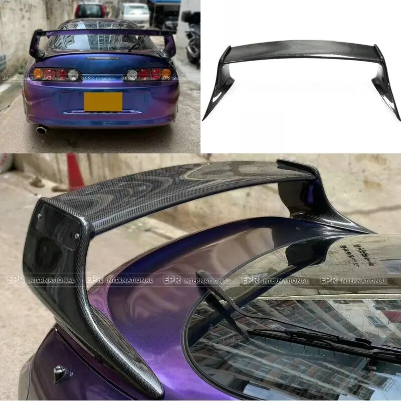 Per Toyota Supra Mk4 Trd-Style Bagagliaio Posteriore In Fibra Di Carbonio Spoiler Ala Lip Bodykit Kit Kit Corpo Diffusori