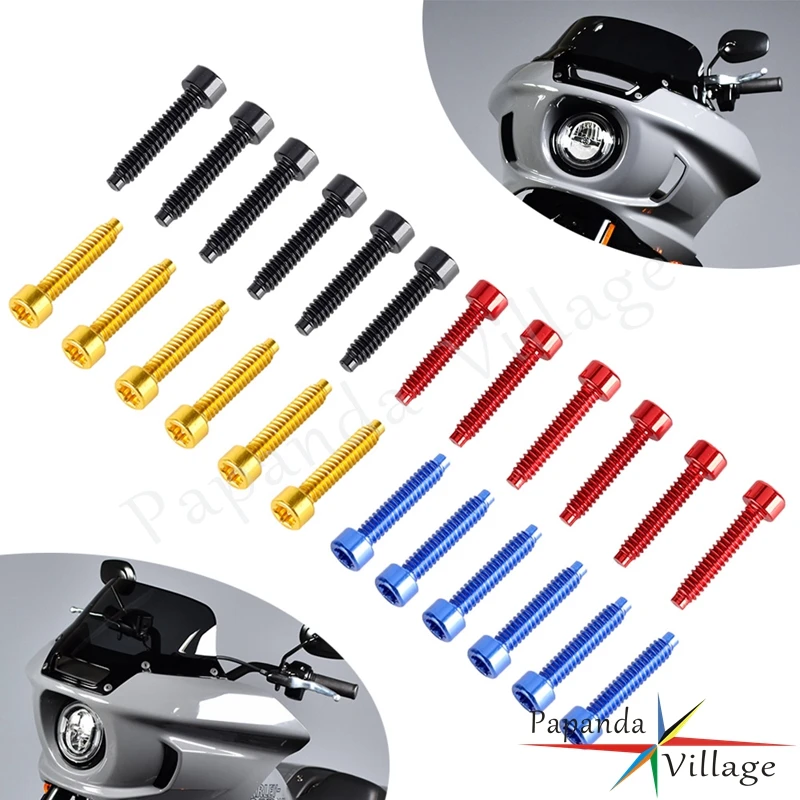Per Harley Softail Low Rider St 117 Fxlrst 2022-2024 Carenatura Moto Parabrezza Parabrezza Viti Bulloni Bene Dadi Di Fissaggio