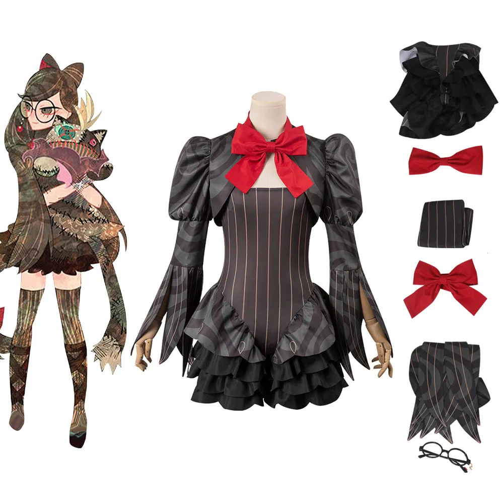 Bayonetta Origins Cereza Cosplay Girls Dress Glasses Roleplay Outfit Ragazze Femminili Halloween Carnival Party Travestimento Costume