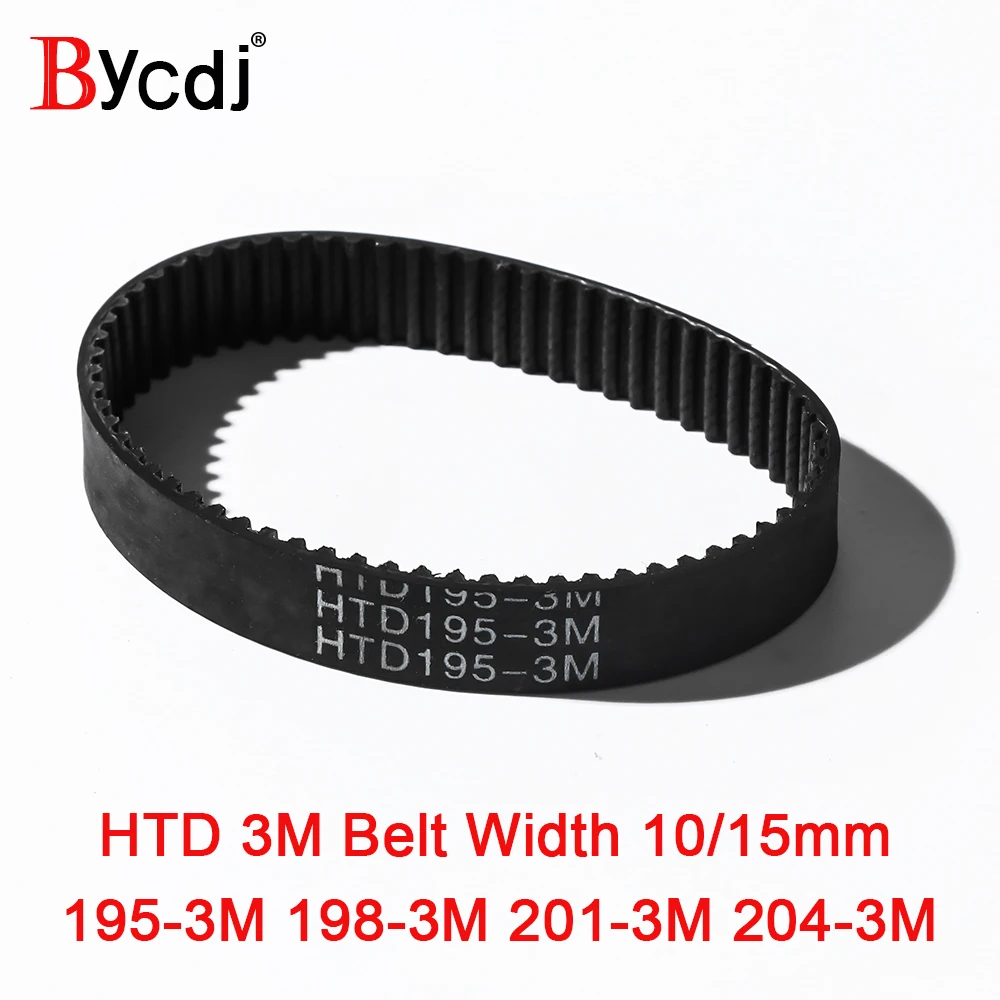 Arc Htd 3M Cinghia Di Distribuzione C = 195 198 201 204 Larghezza 6/7/9/10/15/17 Millimetri Denti 65 66 67 68 Htd3M Sincrono 195-3M 198-3M 201-3M 204-
