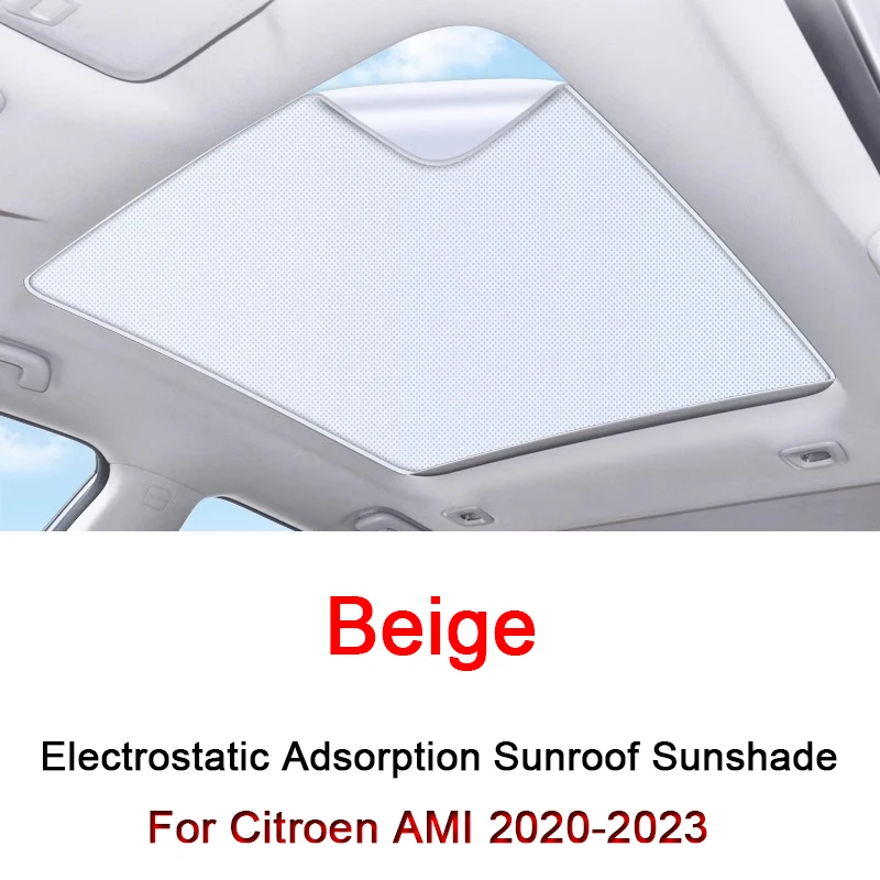 Per Citroen Ami 2020-2023 Adsorbimento Elettrostatico Tetto Auto Parasole Lucernario Tenda Ombreggiatura Parabrezza Copertura Tetto Apribile Accessori
