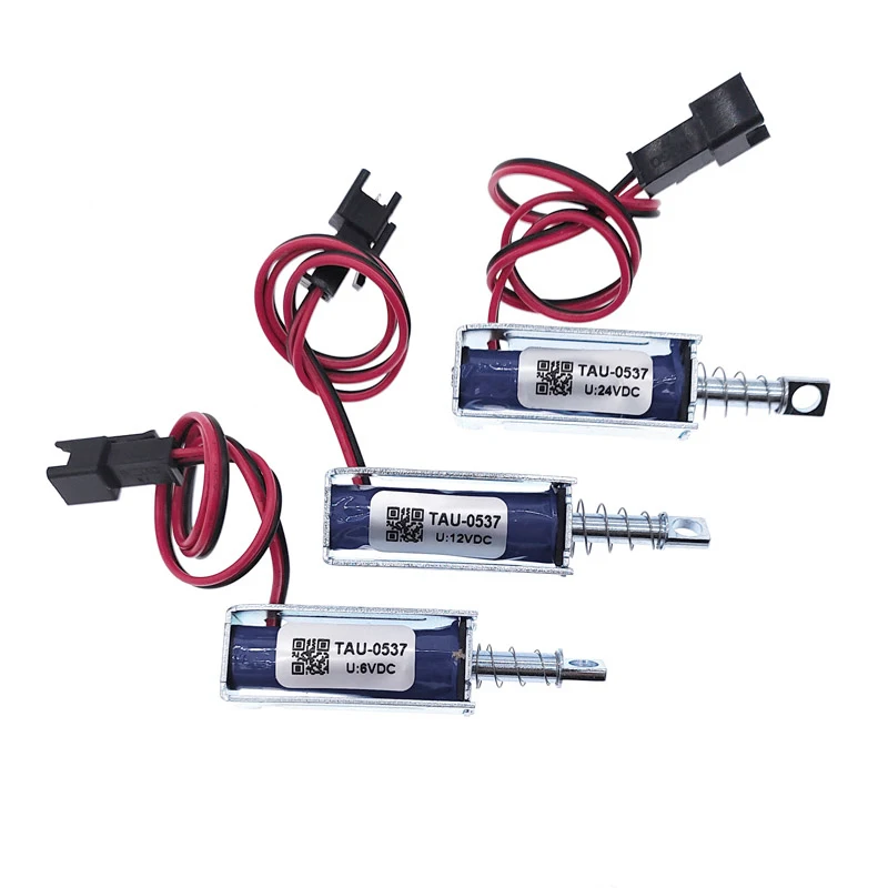 Tau-0537 Blocco Elettromagnetico Dc 6V/12V/24V Serratura Magnetica Serratura Elettrica 1.5A/2A/1A Blocco Solenoide Lineare