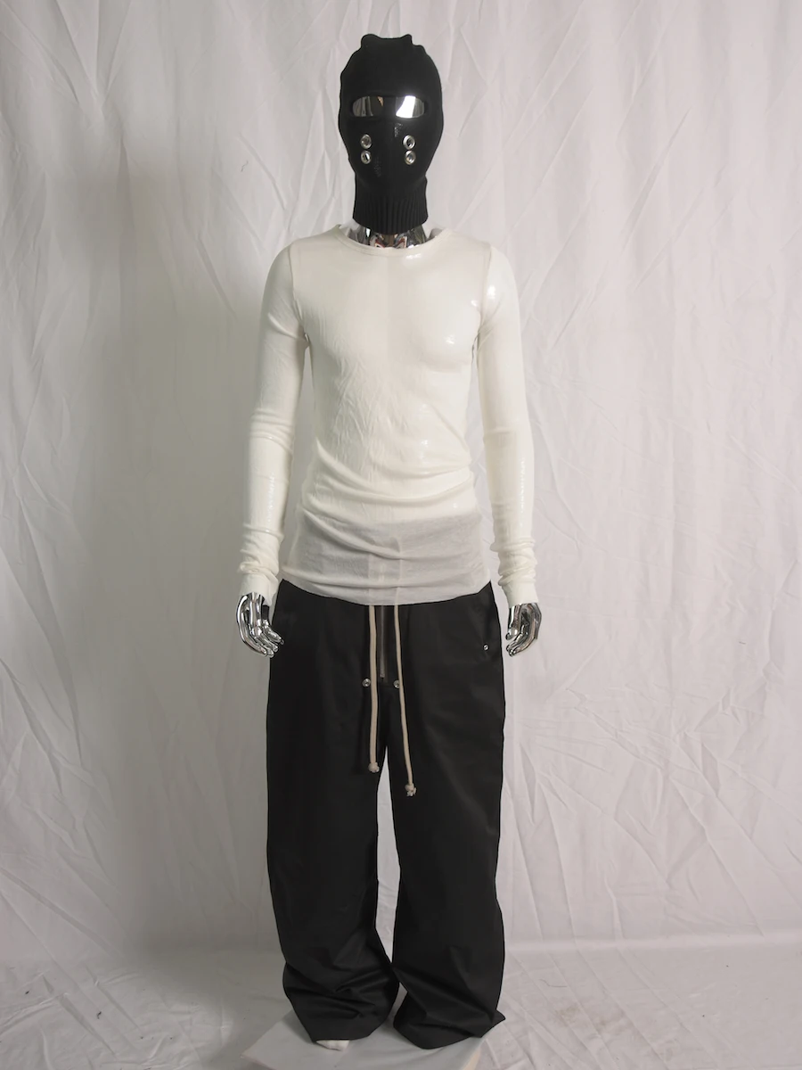 2023 Rick Men Slim Fit Knit Top T-Shirt Slim In Cotone T-Shirt Ultra Sottile Owen Donna Top Alla Moda