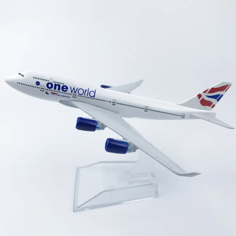 16Cm Air British Airways Boeing 747 B747 Airlines Aereo In Lega Di Metallo Modello Aereo Pressofuso