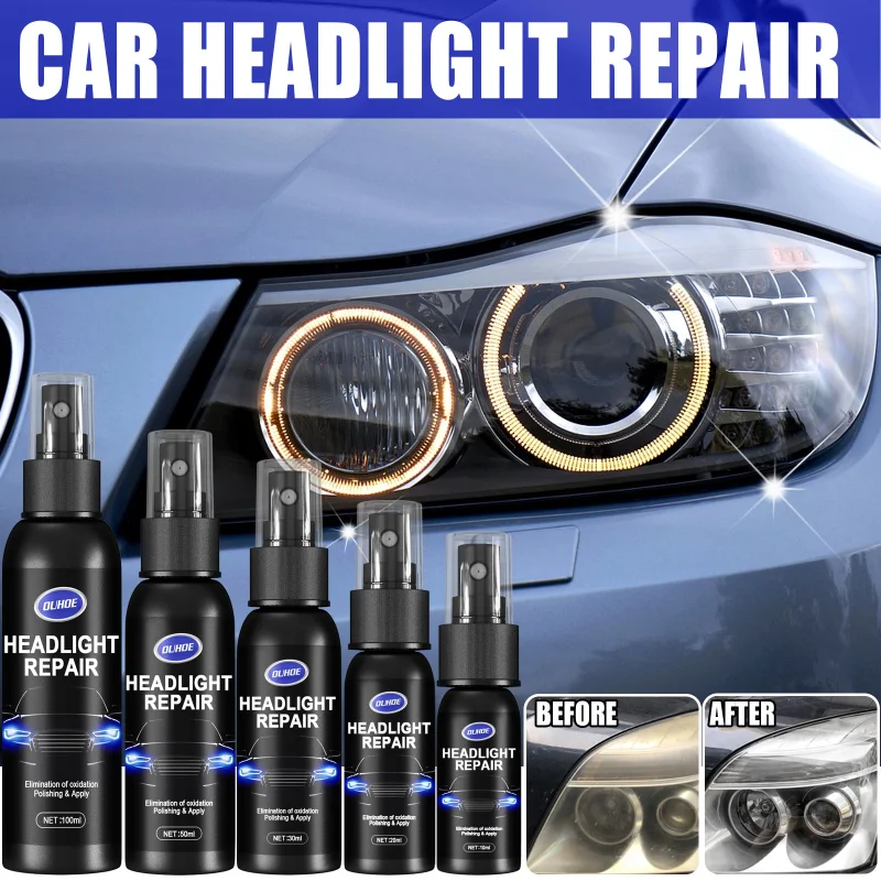 Auto Luce Riparatrice Liquido Lucidatura Faro Riparazione Liquido Liquido Detergente Restauro Rinnovamento Liquido Accessori Auto