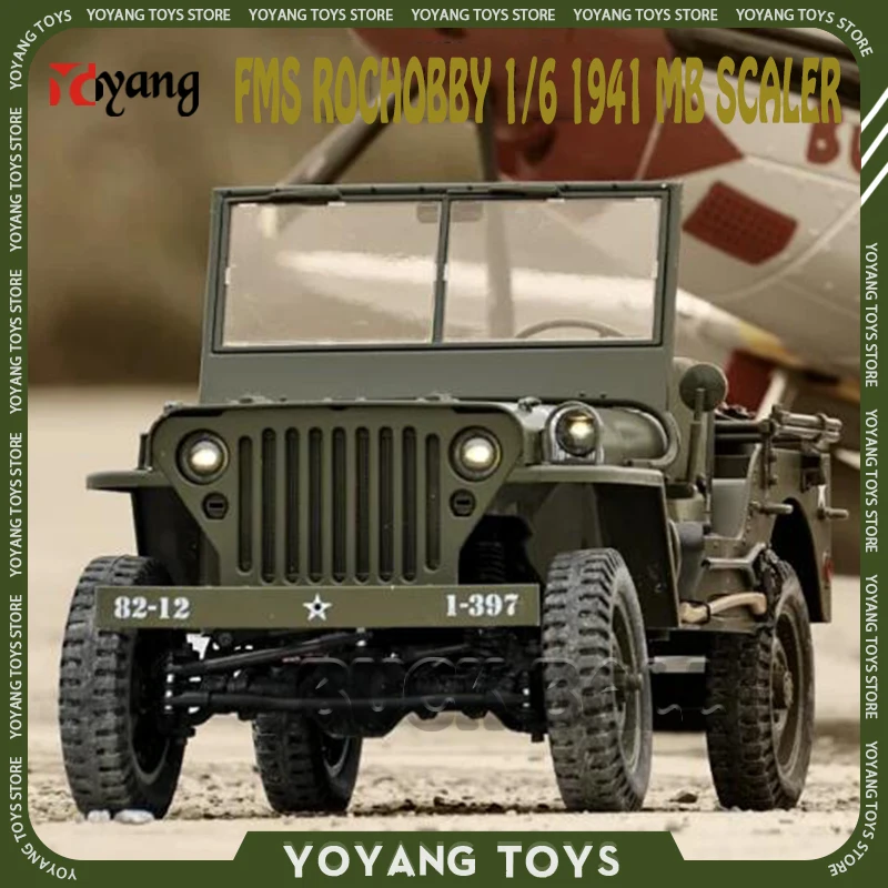 Fms 1/6 Scala 1941 Mb Scaler Rc Auto Rochobby Convertibile Camioncino Mb Veicolo Da Combattimento Militare Giocattoli Telecomandati Regalo Ragazzo