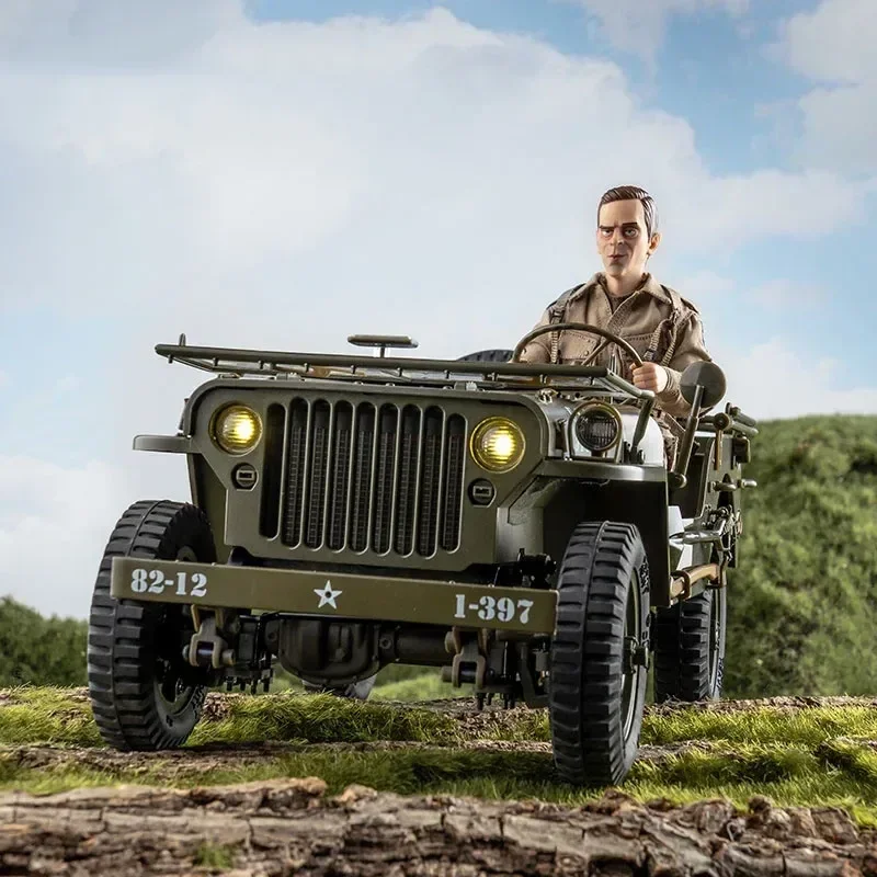 1:12 1941 Per Willys Mb Scaler Willys Jeep 2.4G 4Wd Rtr Crawler Climbing Scale Camion Militare Buggy Rc Model Car Adult Kids