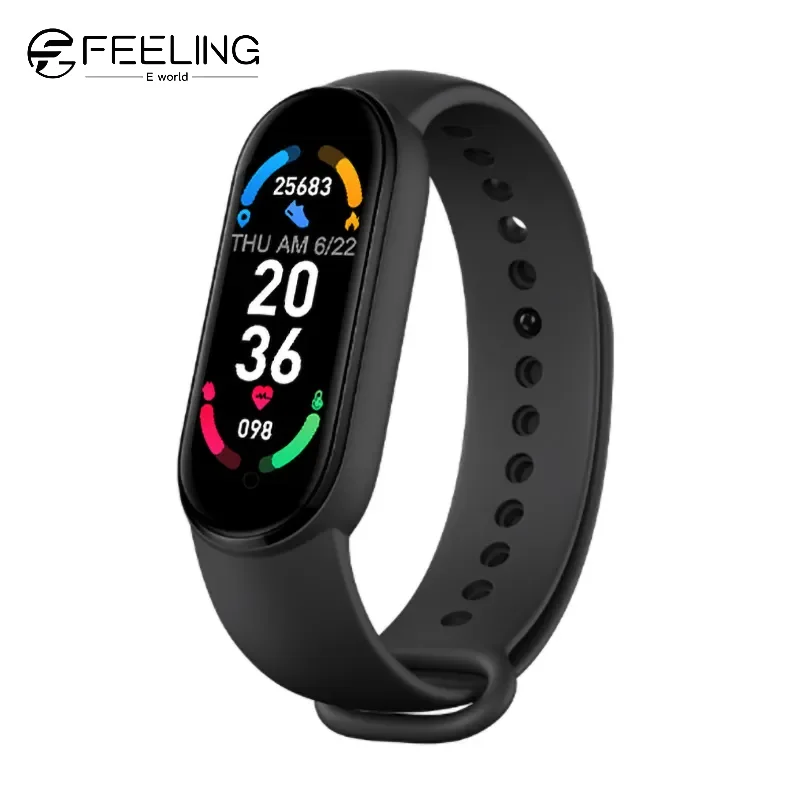 M6 Smart Bracciale Monitoraggio Della Salute Bluetooth Link Uomo S E Donna S Sport Pedometro Smart Watch Per Apple Android