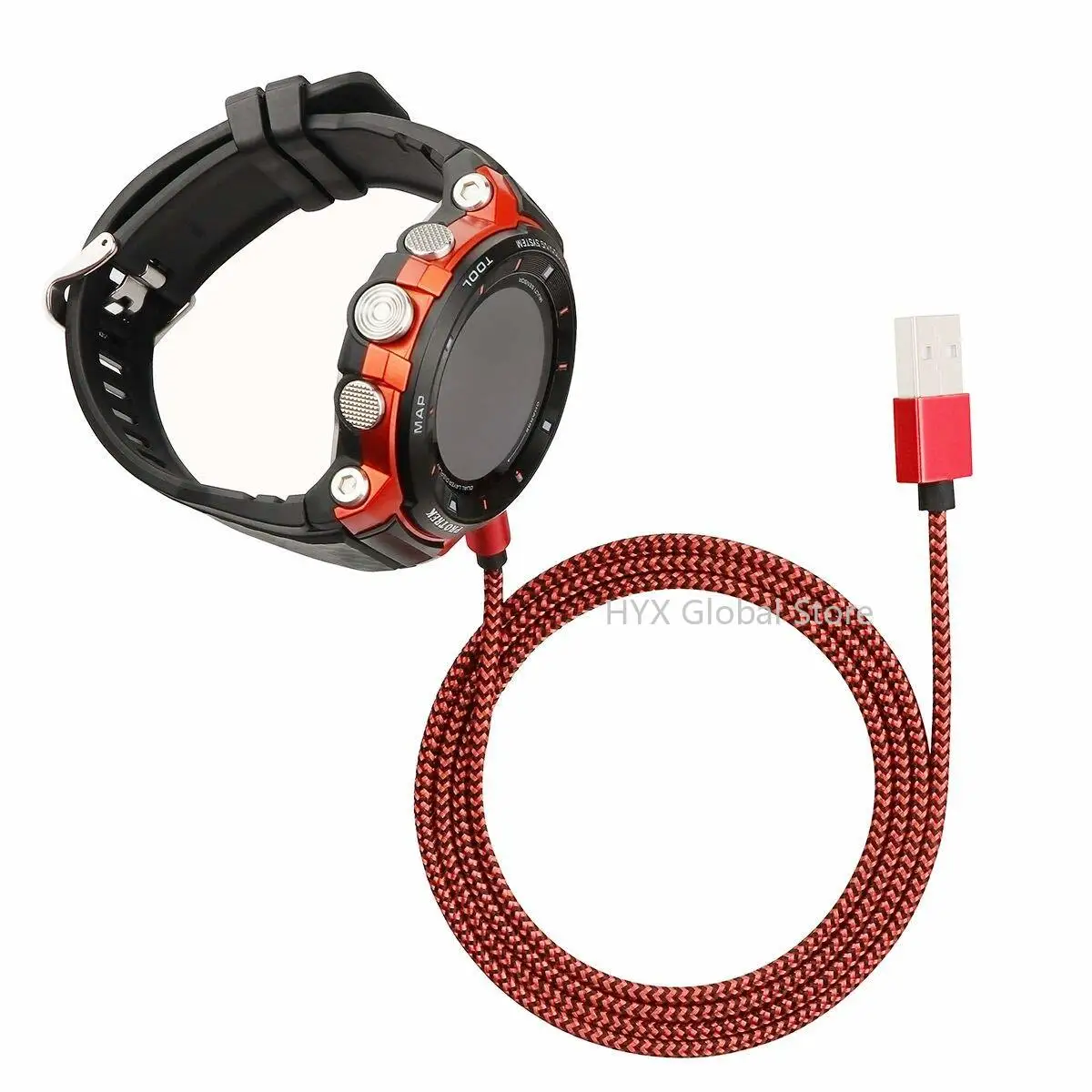 Per Casio Wsd-F10/F20 F30 F21Hr Gsw-H1000 Caricabatterie Per Cavo Dati Smartwatch Pre-Trek