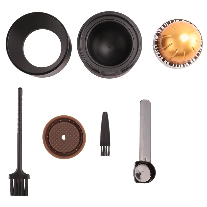 Ricaricabile Per Vertuo Line Capsule Coperchio Coffee Capsule Seal Stand Tool Per Nes Vertuo Pods Baccelli Vuoti Riutilizzabili In Alluminio