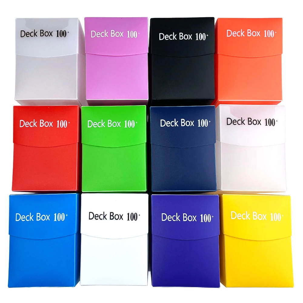 100 + Cards Deck Box Classic Color Board Games Tcg Cards Deck Case Per Magica The Cards /Pkm/Ygo/Gathering