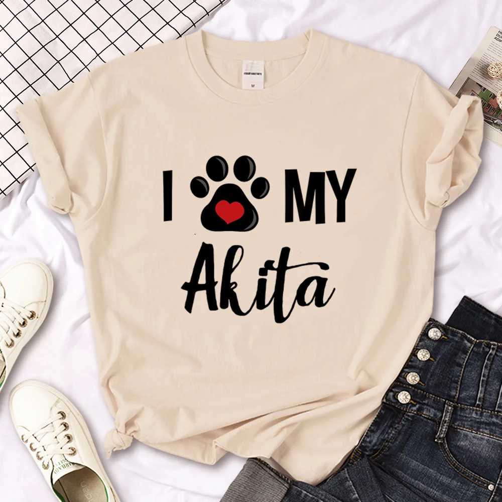 Akita Inu Tshirt Donna Comic Tshirt Girl Comic Y2K Clothes