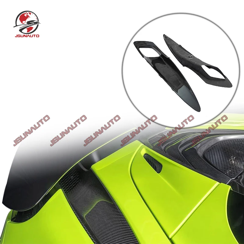 Real Carbon Fiber Air Vents For Mclaren 720S Auto Accessories Dry Carbon Fiber Oem Style Body Kit Rear Engine Intake Air Vent