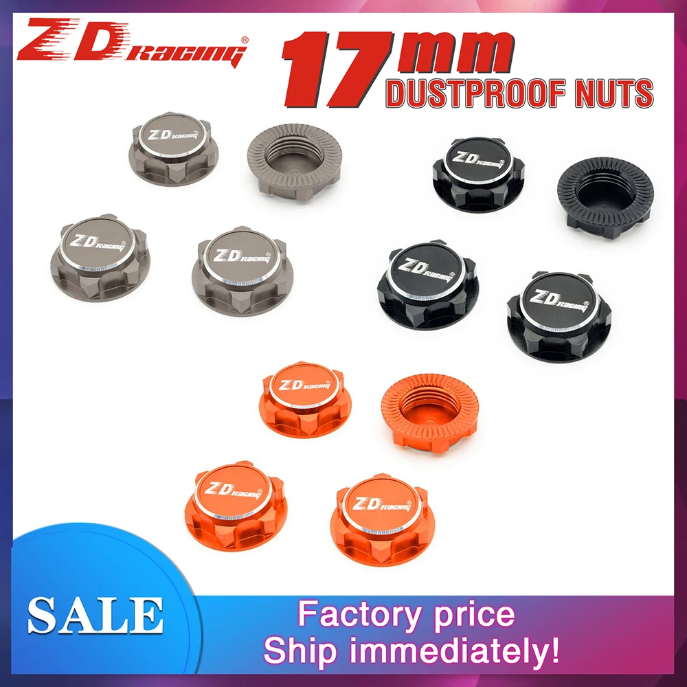 4 Pezzi Zd Racing Ex07 Dadi Esagonali 17Mm Antipolvere Per 1/8 1/7 Traxxas X-Maxx Summit E-Revo Buggy Rc Truck