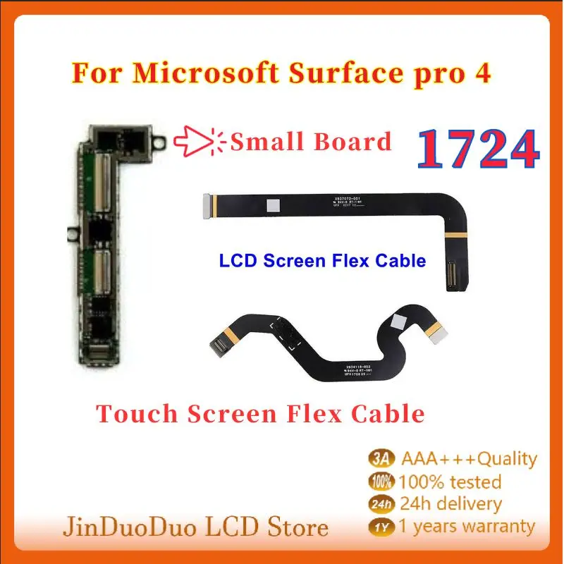 Nuovo Display Lcd Touch Screen Flex Cable Connectors X934118-002 X937072-001 Per Microsoft Surface Pro4 Pro 4 1724 Sostituzione