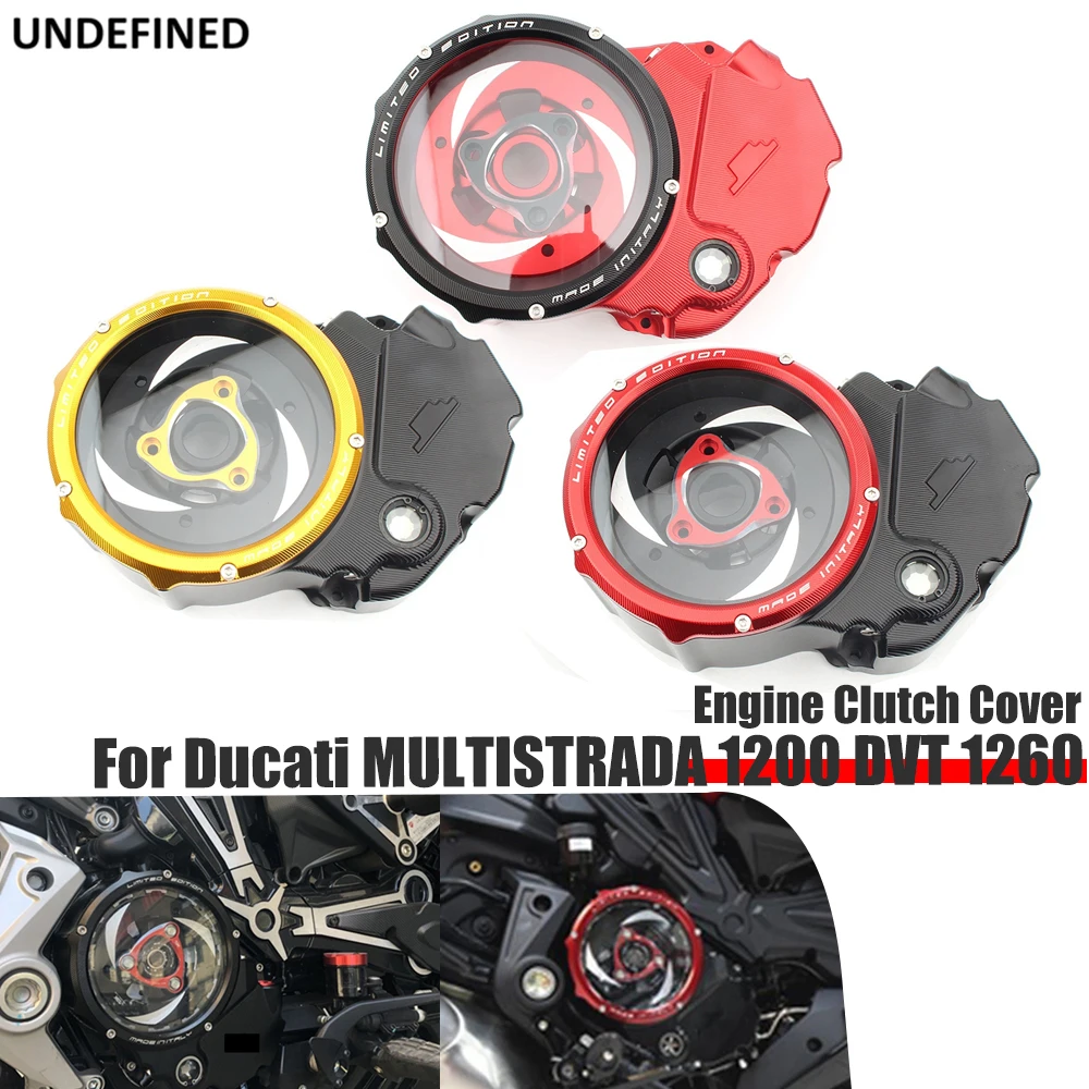 Racing Clear Coperchio Frizione Anello Di Ritegno A Molla Kit Spingidisco Frizione Motore Per Ducati Xdiavel Diavel 1260 Multistrada 1200