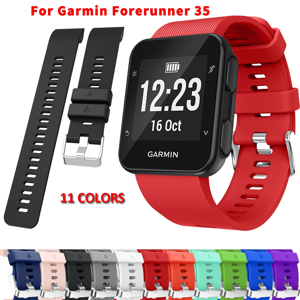 Cinturino Per Orologio Per Garmin Forerunner 35 Cinturini Di Ricambio In Silicone Morbido Per Garmin Forerunner 35 Watch