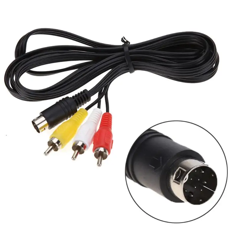 30 Pcs 9 Spille Gioco Audio Video Av Cavo Per Sega Genesis 2 3 A/V Rca Cavo Di Collegamento Filo Per Sega Genesis Ii/Iii