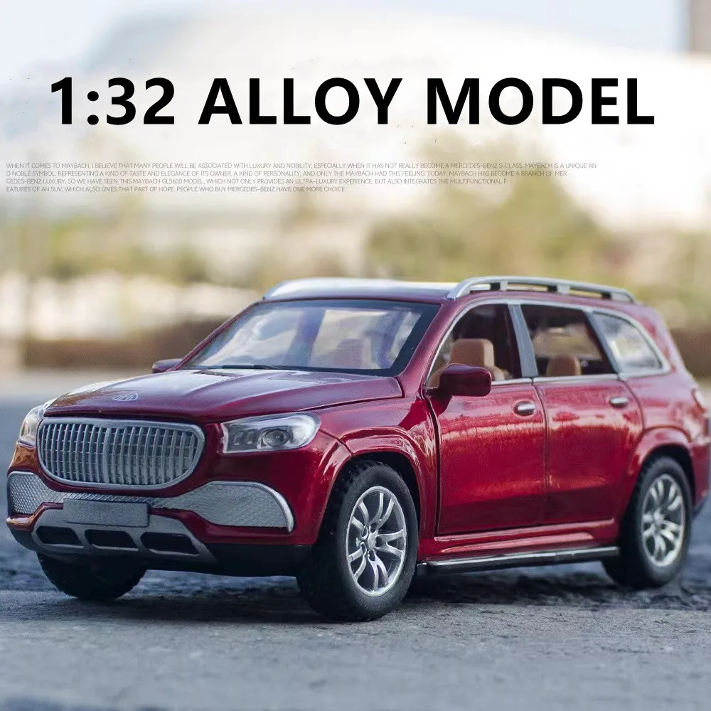 1:32 Maybach Gls 600 Class Alloy Car Model Diecast Metal Toy Car Model Collection Suono E Luce Alta Simulazione Giocattoli Per Bambini Regalo