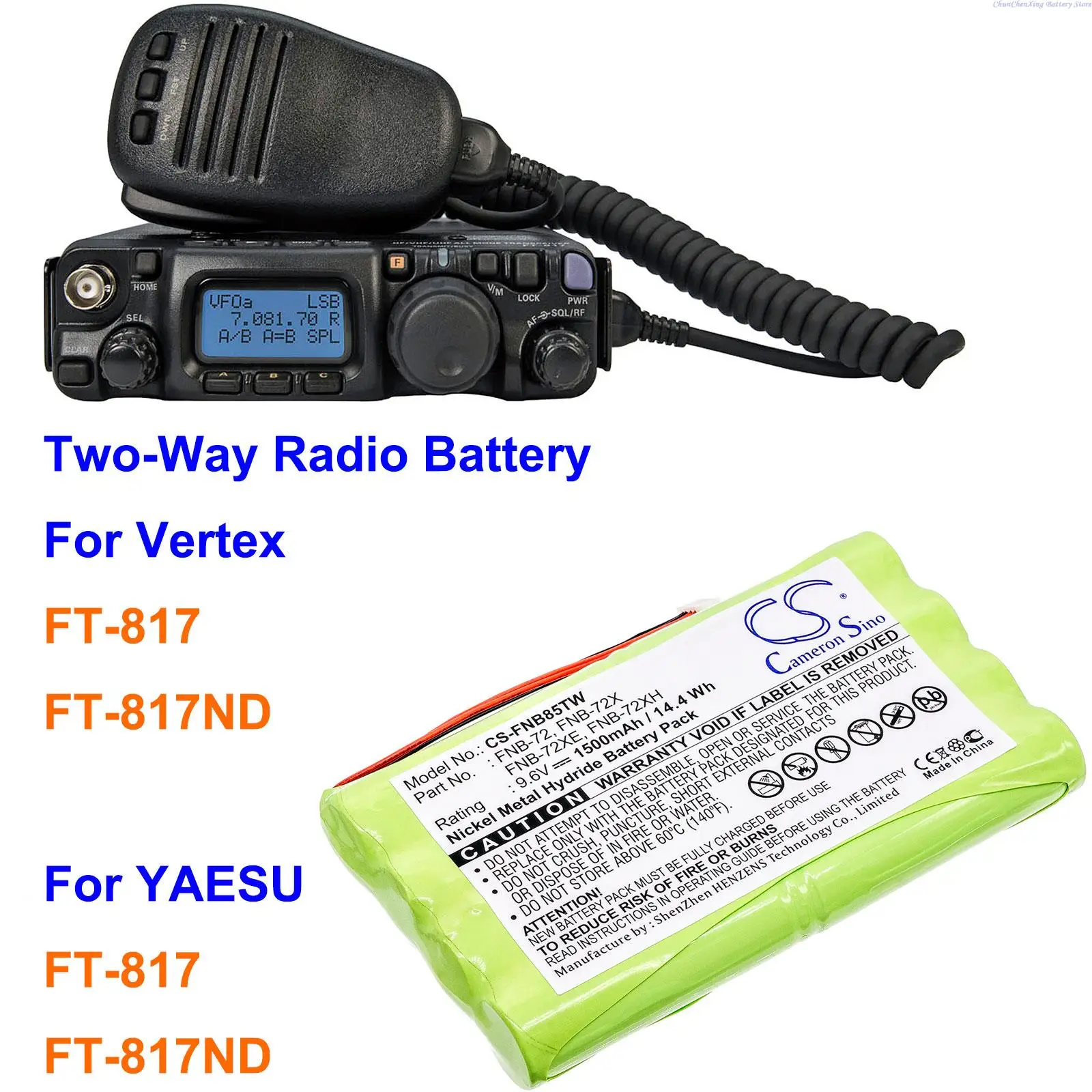 Batteria Cameron Sino Per Vertex/Yaesu Ft-817, Ft-817Nd
