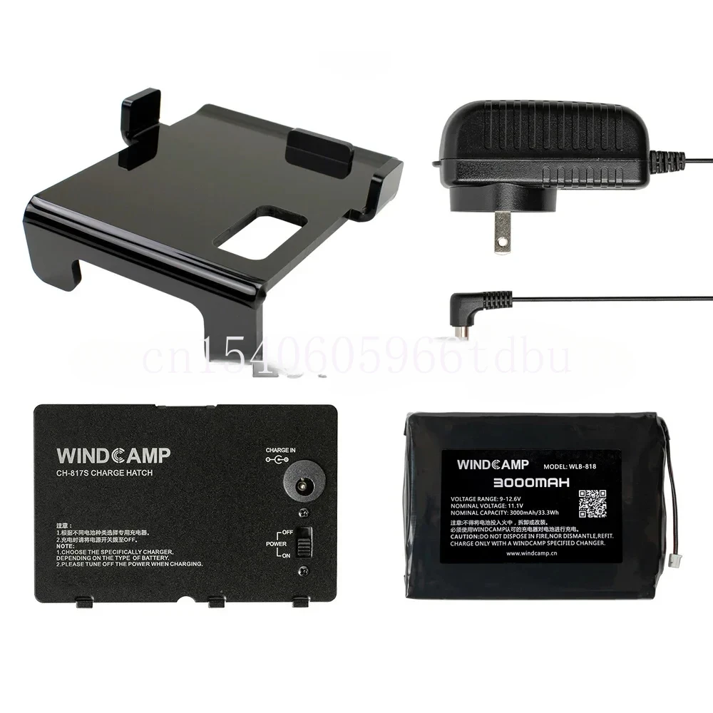 Per Ft-818 3000Mah Caricabatteria Ai Polimeri Di Litio Coperchio Della Batteria Con Staffa Yaesu Ft-818 Ft-817 Nera