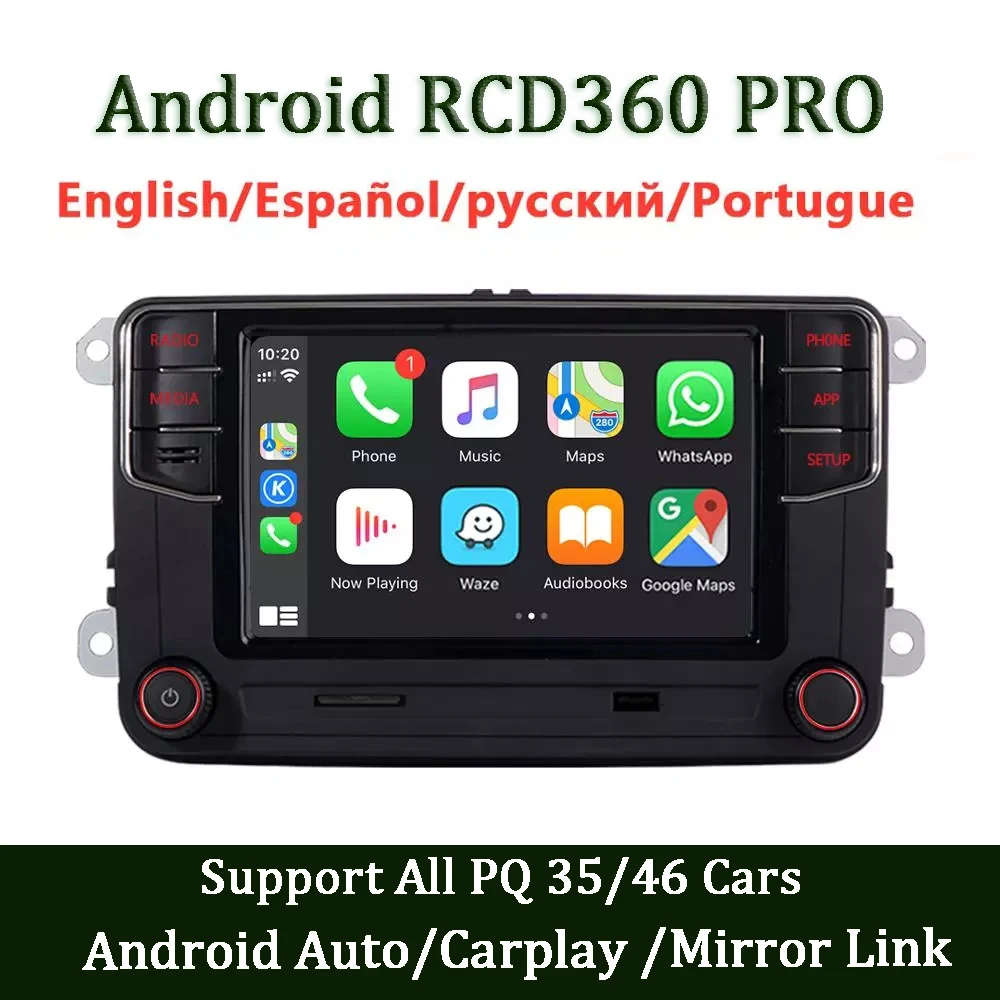 6.5 "Rcd360 Pro Plus Mib Carplay Autoradio Ds Rcd330 Mirror Link Unità Principale Per Vw Polo Golf Passat Jetta Mk5 Mk6 B6 B7 Eos Bettle