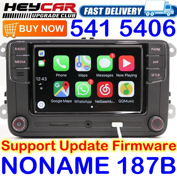 Noname Carplay Rcd330 330G Più 6.5 "Mib Radio Per Vw Golf 5 6 Jetta Tiguan Cc Passat Polo 6Rd 035 187 B 187B 6Rd035187B