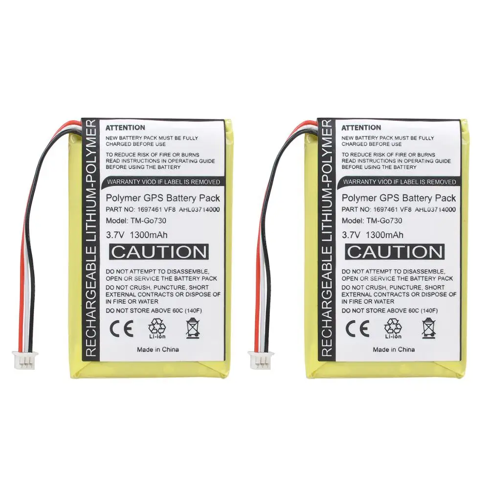 1300 Mah Go530 Gps Batteria Per Tomtom Go 530, 630, 720, 730, 730T, 930,1697461 Ahl03714000 Vf8 Batteria