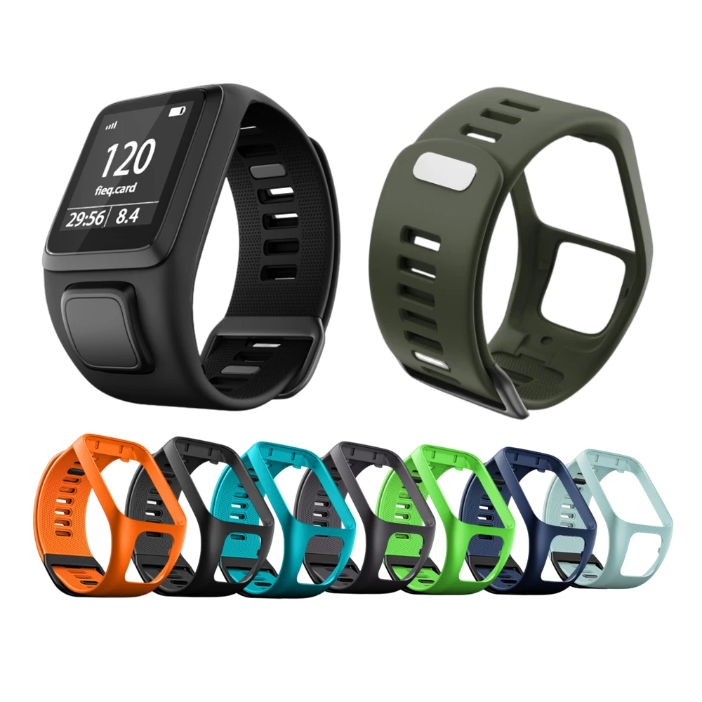 Cinturino Di Ricambio Per Cinturino In Silicone Galaone Per Cinturino Smartwatch Tomtom Runner 2 3 Spark 3 Sport Watch Tomtom 2 3 Series