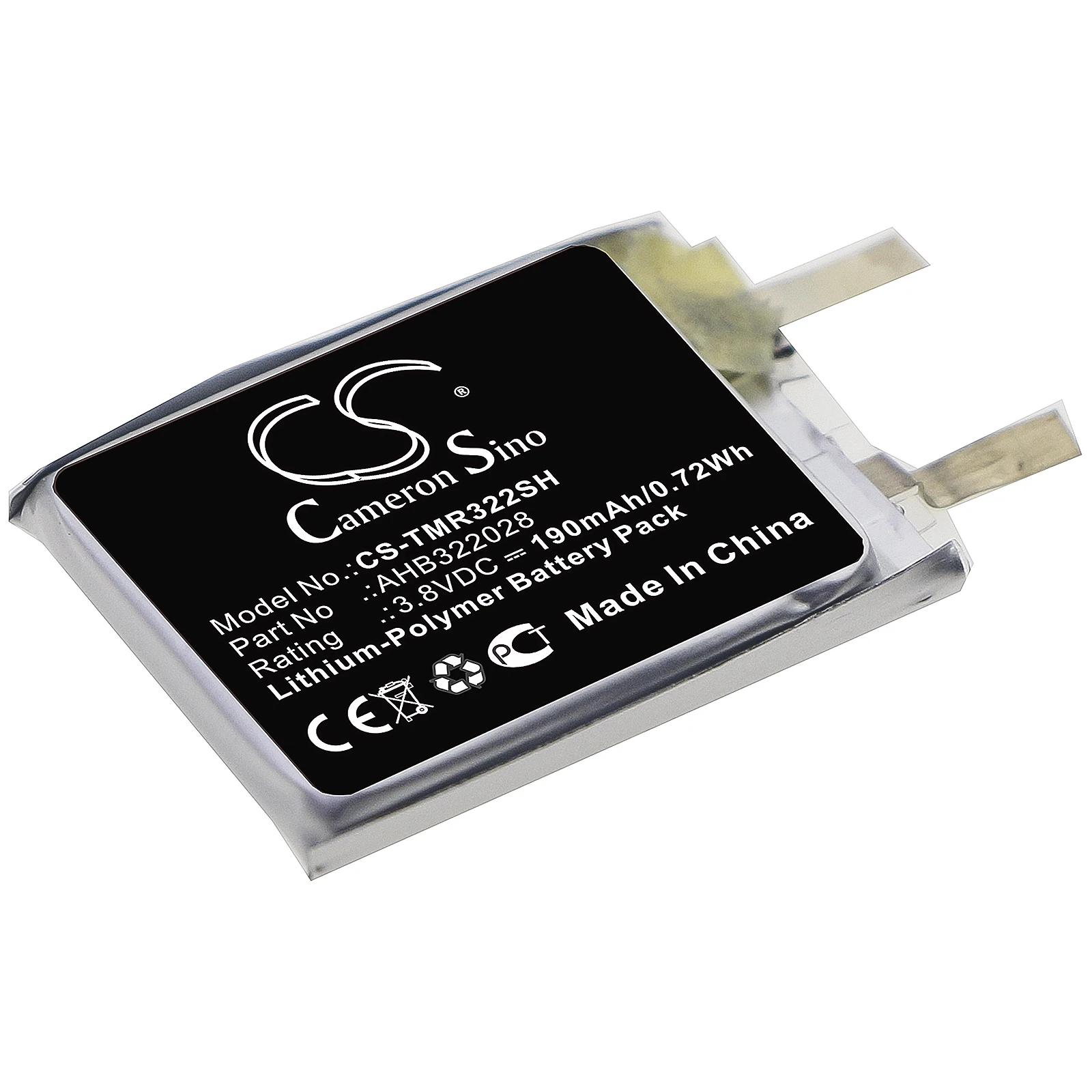 Batteria Smartwatch 190Mah Per Tomtom Runner Cardio Ahb322028