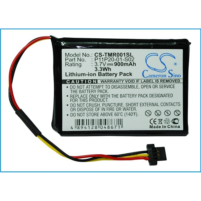 Gps, Batteria Navigator 900Mah Per Tomtom P11P20-01-S02 Route Xl One Xxl 540S 540M 540T 540Tm 550 550T 550M 550Tm