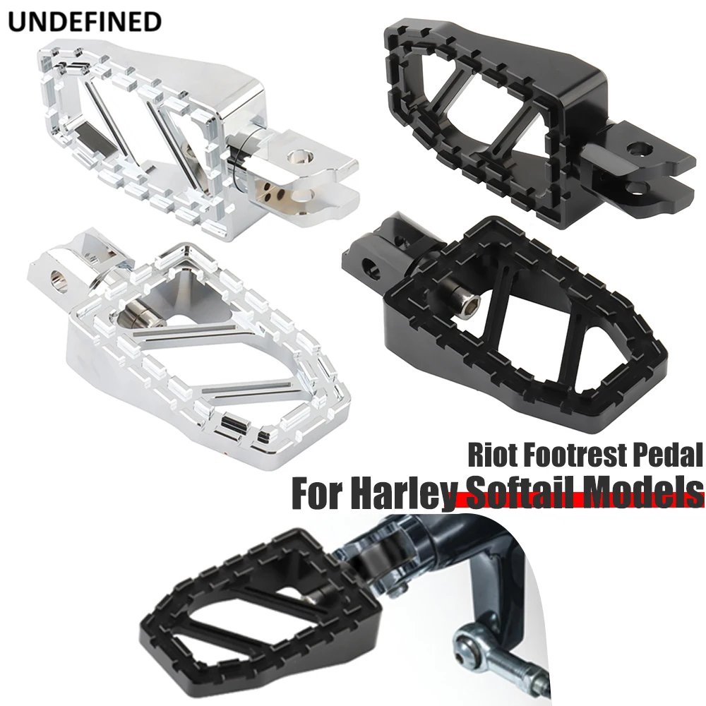 Pedale Antisommossa Per Harley Softail Deluxe Fat Boy Heritage Classic Softail Slim Breakout Low Rider Pedane Poggiapiedi Anteriori