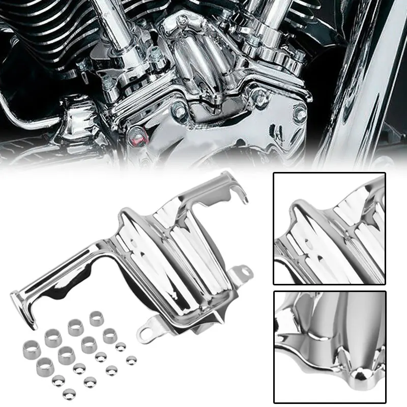 Moto Chrome Punteria Lifter Block Accent Cover Per Harley Touring Electra Glide Dyna Fat Bob Breakout 2000-2017 Twin Cam