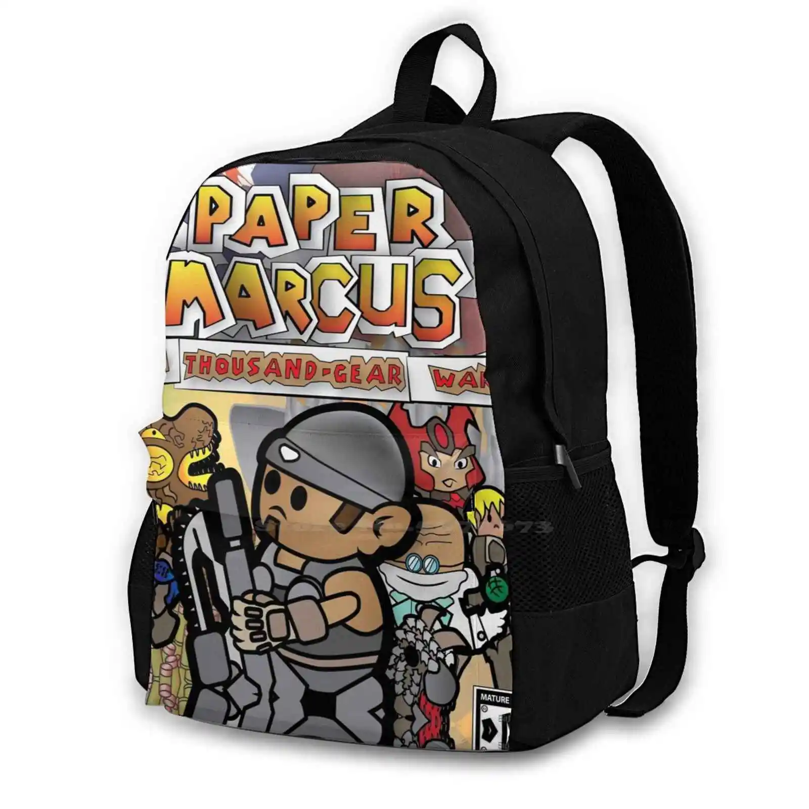 Paper Marco: The Thousand-Gear War Fashion Bags Zaini Paper Paper Thousand Year Door Gear Gears War Ow Ttyd Thousand Year