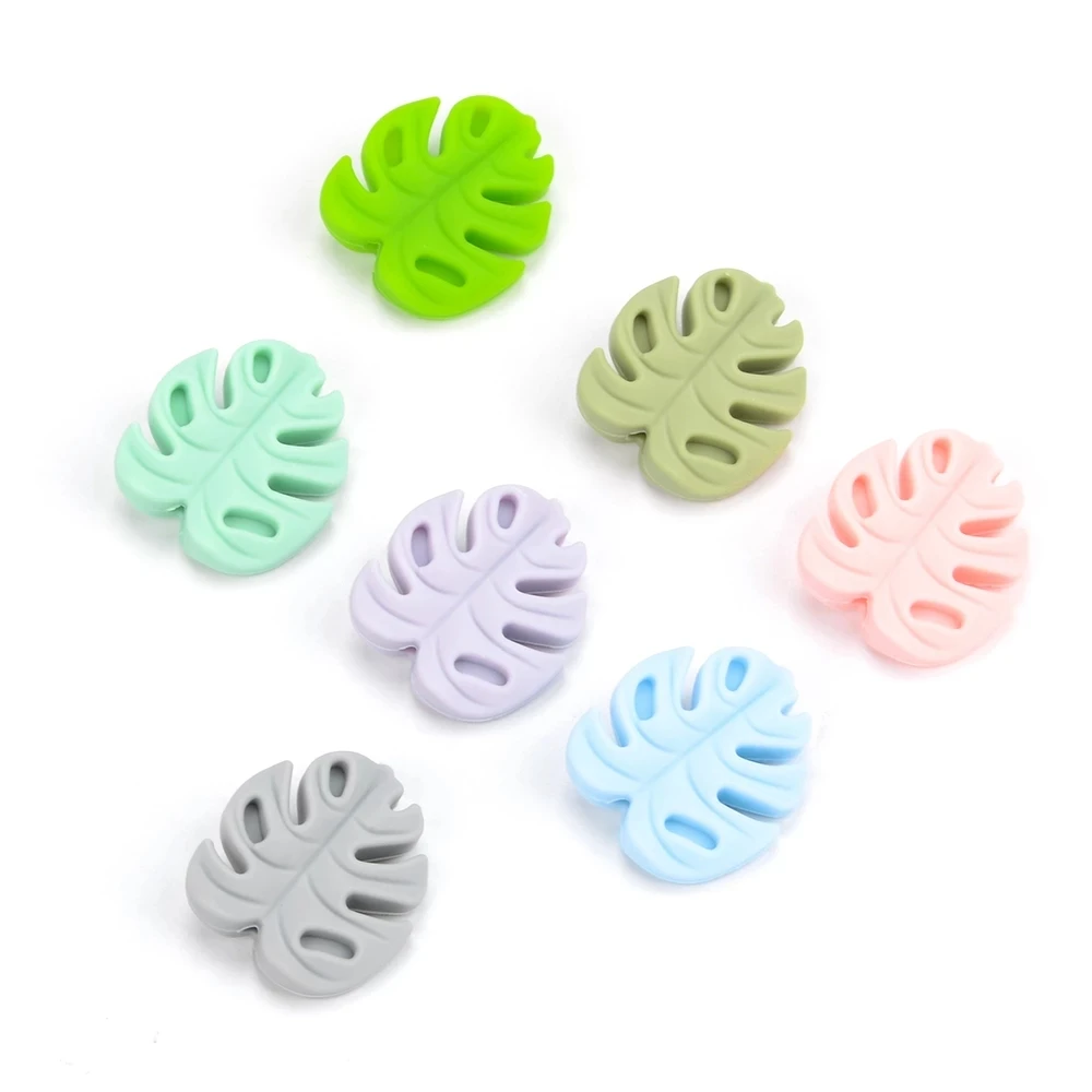 Lofca Monstera Deliciosa Perline In Silicone Per Collana In Silicone Collana Per Dentizione In Silicone Fai Da Te Perline In Silicone Per Bambino Senz