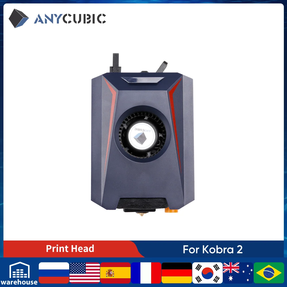 Anycubic Accessorio Testina Di Stampa Originale Per Stampante 3D Anycubic Kobra 2 Fdm