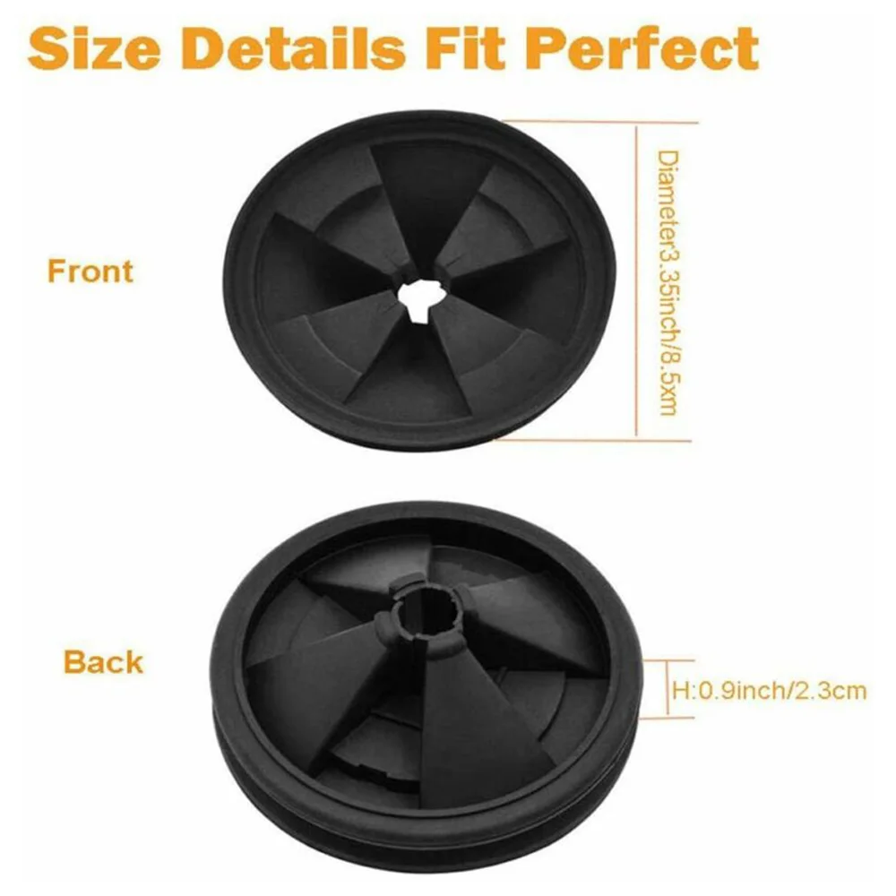 1 Pz Lavello Da Cucina Deflettore Strumenti Per Insinkerator Smaltimento Splash Guard Tappo Della Spazzatura In Gomma Nera Ridurre Il Rumore Del Dissi